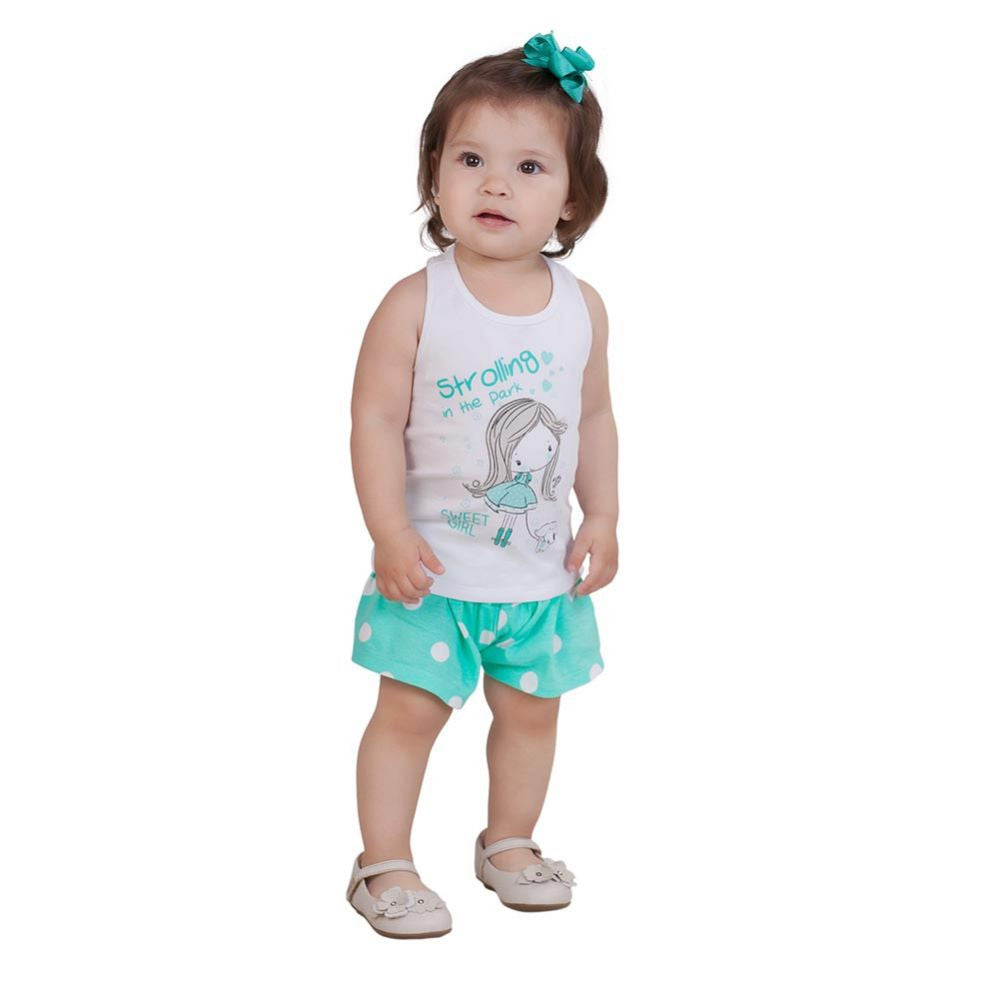 baby girl shorts and top set