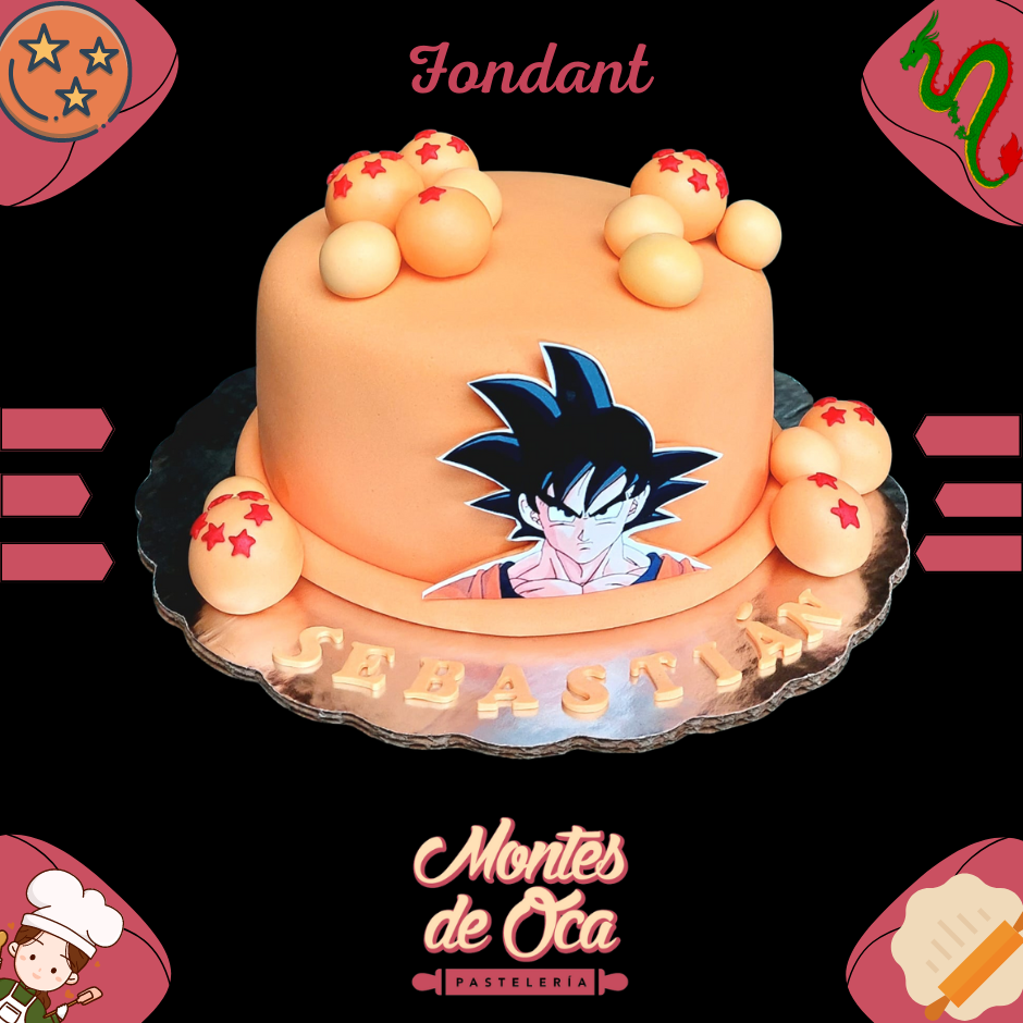 Pastel de Fondant (1 Piso) – PasteleriaMontesdeOca