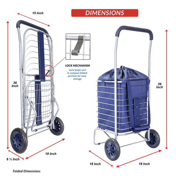 dbest products Cruiser Cart with Bag Bundle Shopping - dbest products