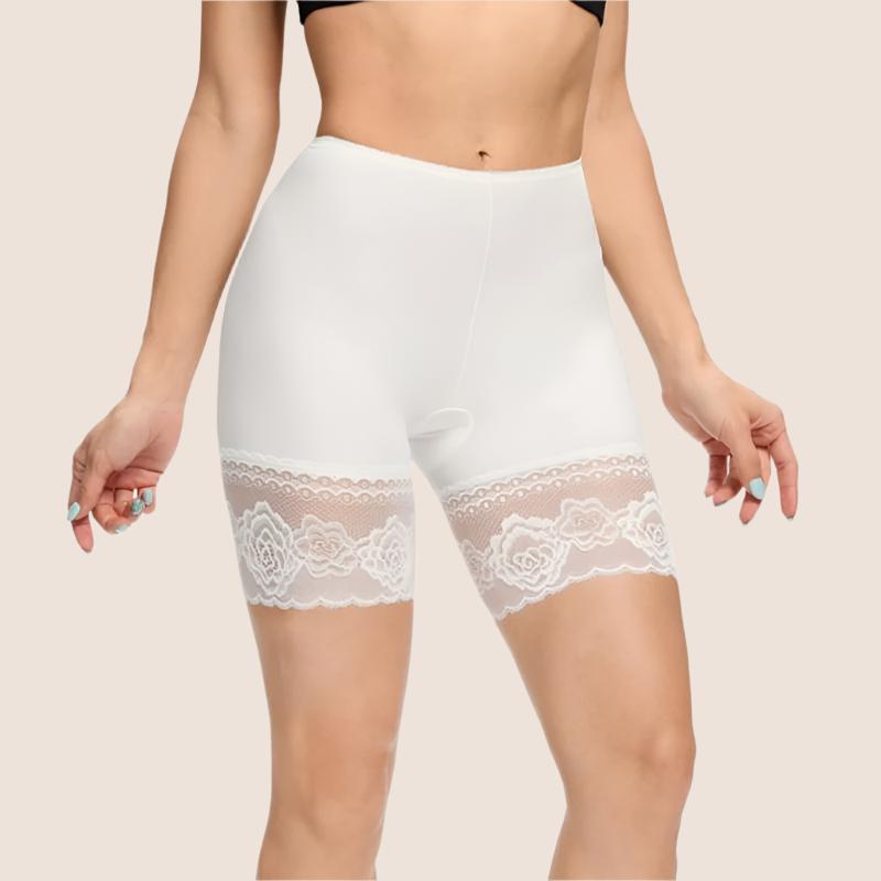 Seamless Floral Lace Slip Shorts For Women - Secret Slim Wear product image