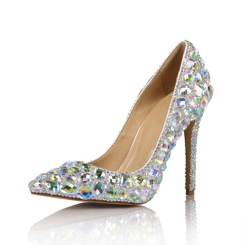 rhinestone stiletto heels