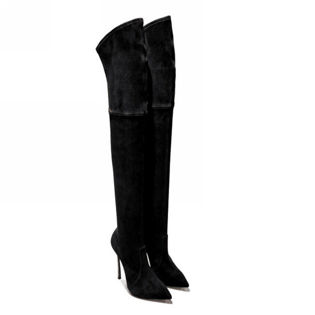 Women Over The Knee High Stretchy Sexy Stiletto Heel Snow Boots ...