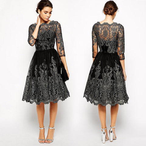 luxury lace dress