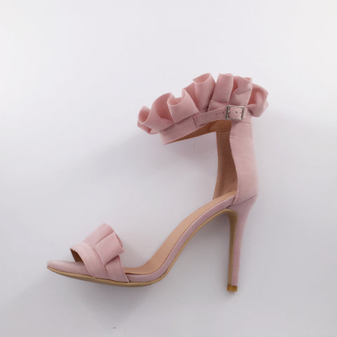 Open Toe Stiletto Heel Pink Sandals – AZMODO.COM