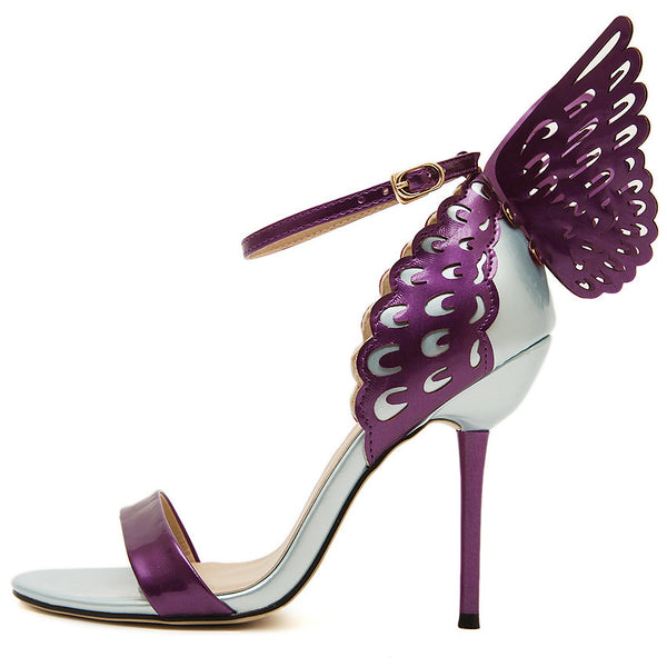 women's high heels Peep Toe Stiletto sandals Butterfly Bowtie ladies c ...