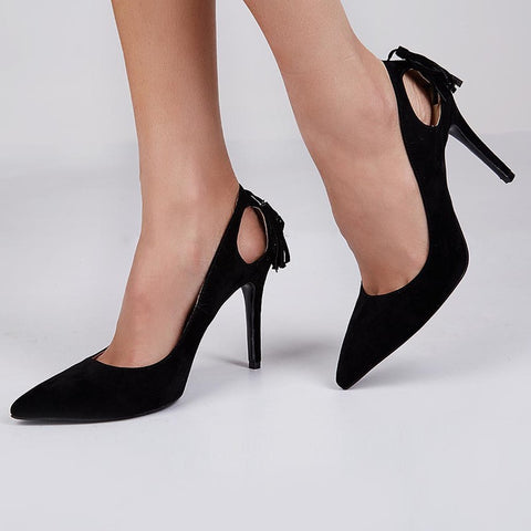 classy black heels