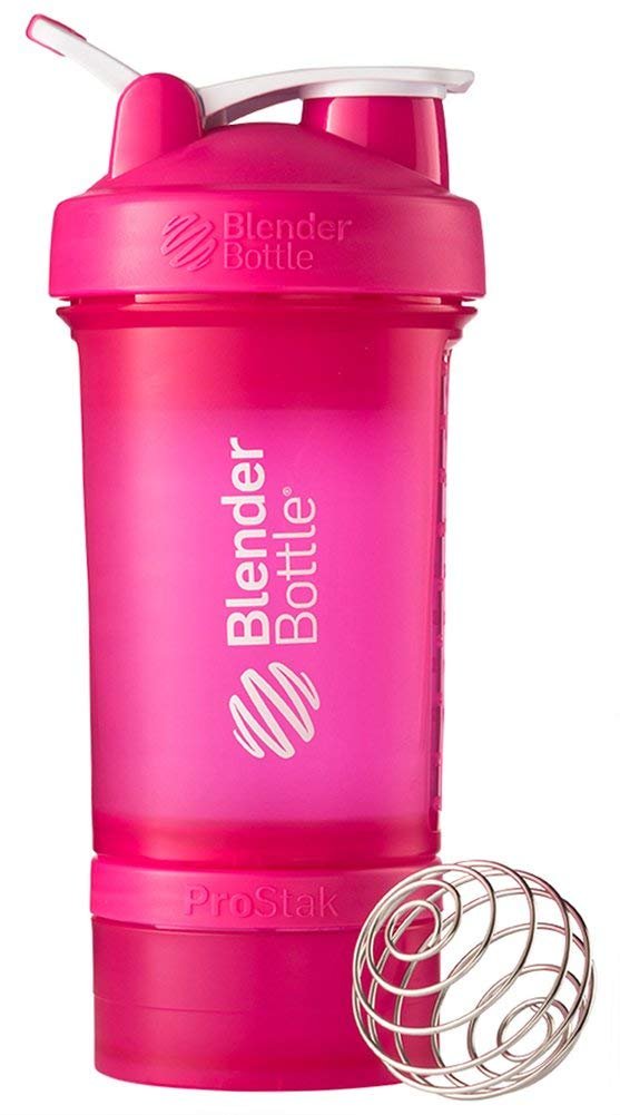 BlenderBottle ProStak System with 22-Ounce Bottle and Twist n' Lock Storage,...