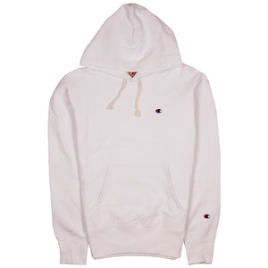 champion rev weave hoodie white