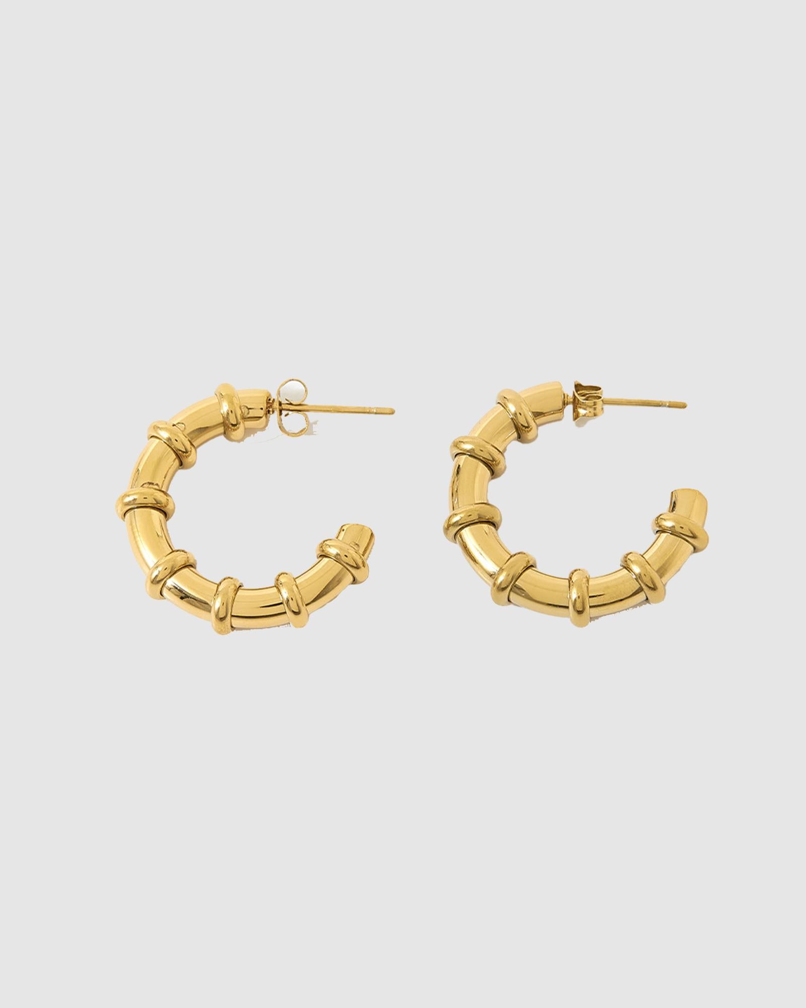 Image of Bamboo Earrings Gold