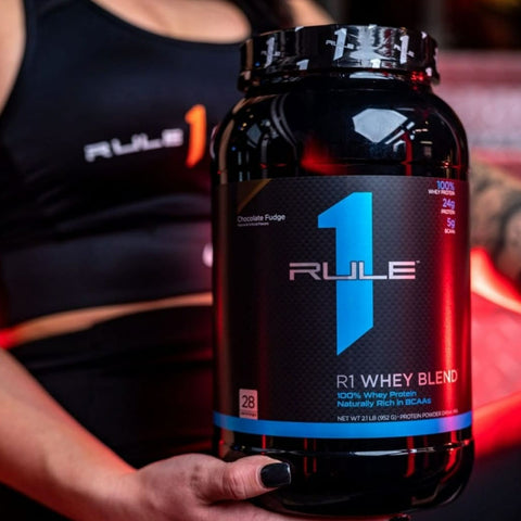 Rule 1 Proteins R1 Whey Blend, 68 Servings, Chocolate Fudge