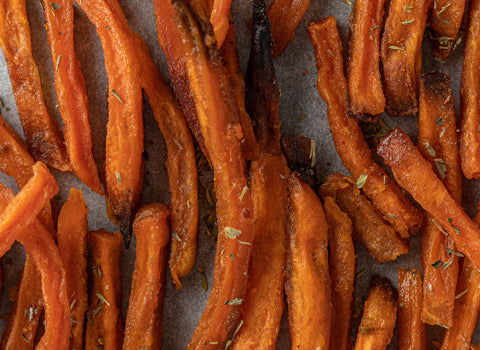 Sweet Potatoes are good source of healthy carbs and protein. 