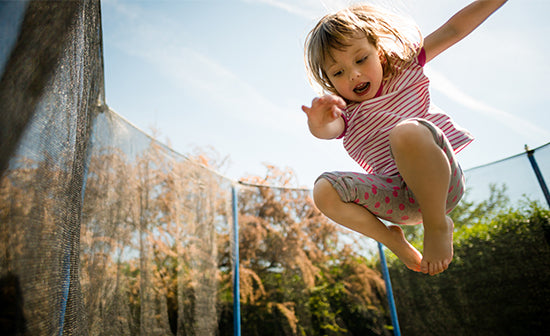 Fun Active Play with Trampolines 