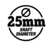 25mm shaft diameter