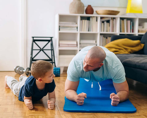 Better home gym workout - father and son | Gym and Fitness