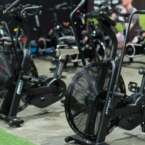 Two Assault Bike Pro's On Gym Floor