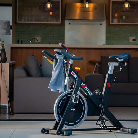 Vortex V1000 Spin Bike in living area in a home | Gym and Fitness