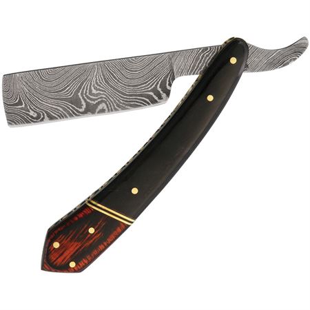 6.25" Rite Edge Damascus Straight Razor