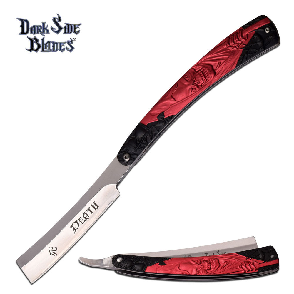 Dark Side Blades Straight Razor Black/Red