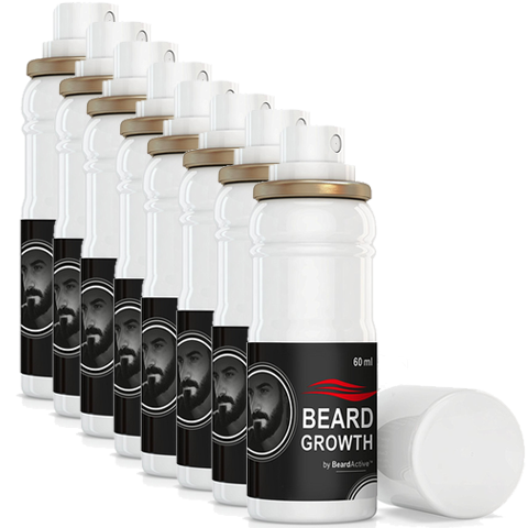 8 Pack of Beard Growth Spray