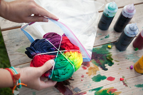 applying dye