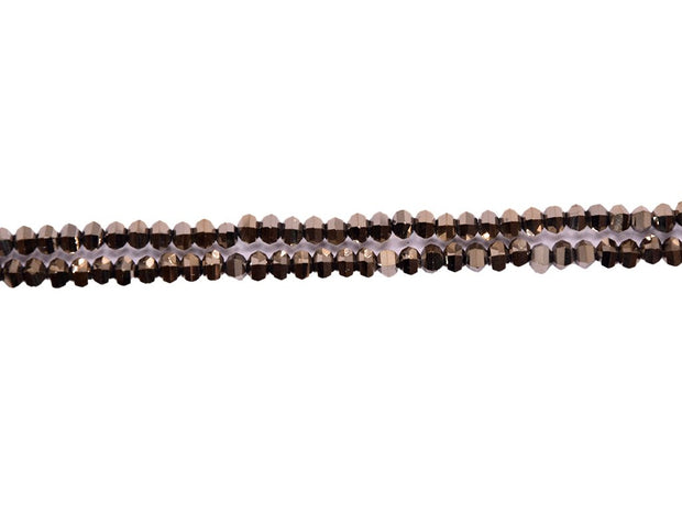 Bronze Rondelle Crystal Beads