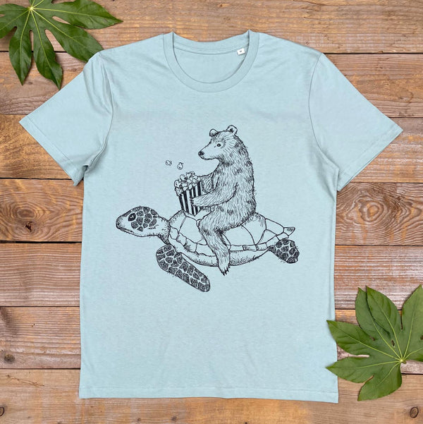 Bear and Tiger T-shirt Men's Eco-friendly T-shirt 