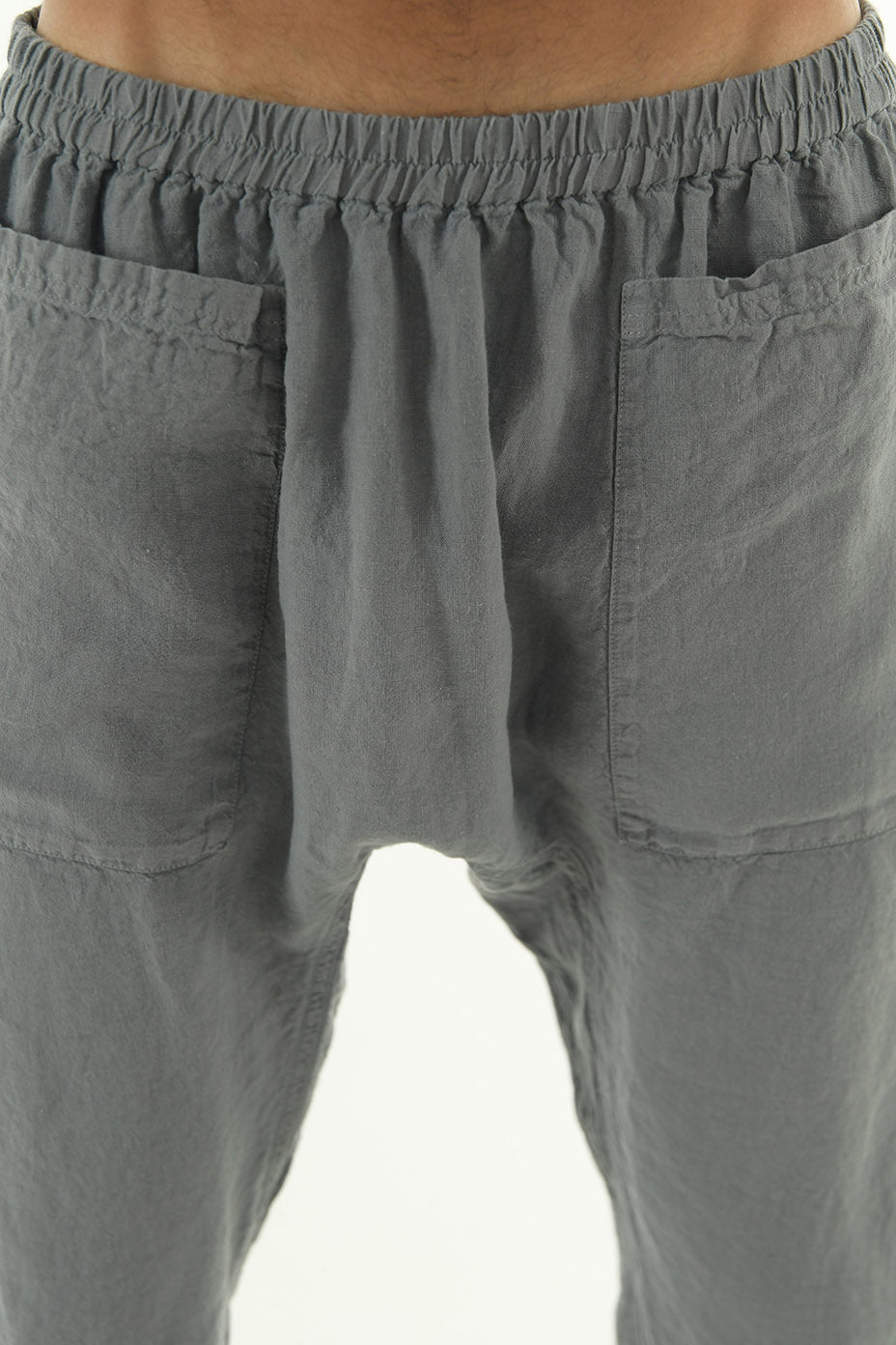 PETRA linen pants. SAGE GREY