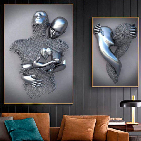 Cool Metal effect Wall Art Poster 10