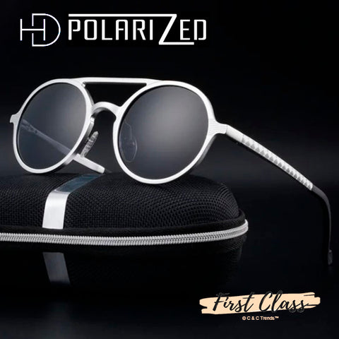 Aluminum Polarized Retro Round Sunglasses 12