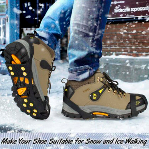 Anti-Skid Gripper Crampons Overshoes for Snow & Ice 2