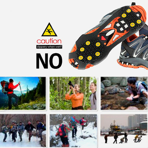 Anti-Skid Gripper Crampons Overshoes for Snow & Ice 9