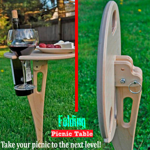 Clever Foldable Outdoor Round Cocktail Table 8