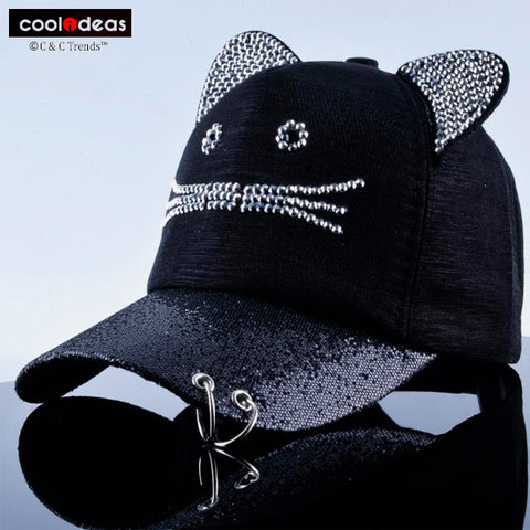 Cute Cat Snapback Cap for Girls 5