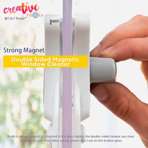 Double-sided Magnetic Glass Cleaner 12