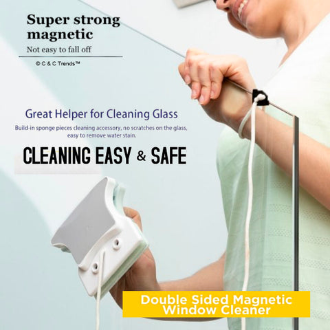 Double-sided Magnetic Glass Cleaner 14