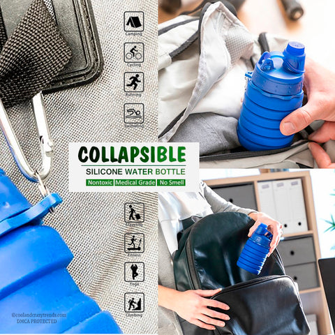 Eco-Friendly Silicone Collapsible Water Bottle 4a