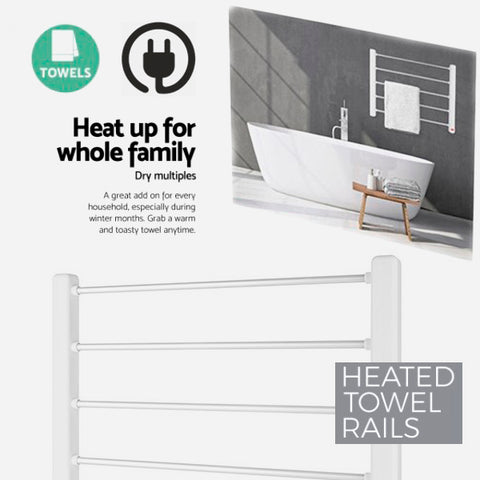 Electric heated towel rail 7