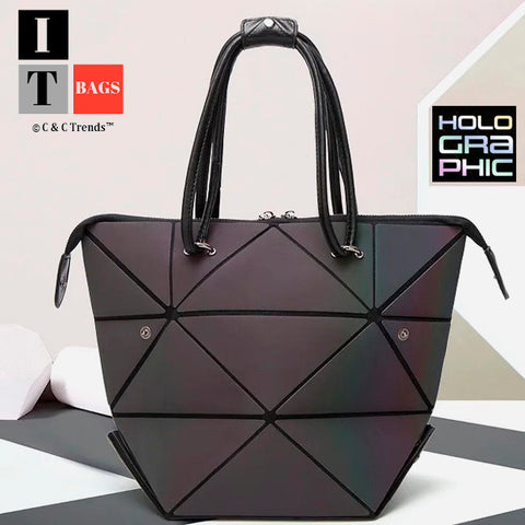 Holographic Trapezoidal Folding Multi-style bag 13