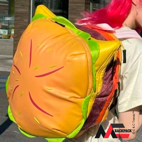 Kawaii Hamburger Style High Capacity Backpack (McBackpack) 6