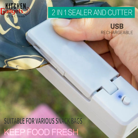 Magnetic USB Rechargeable Bag Sealer & Cutter 3