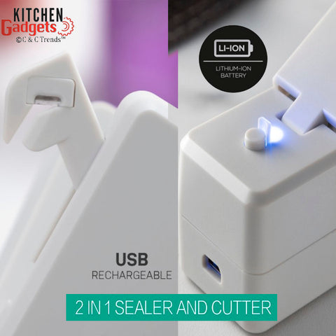 Magnetic USB Rechargeable Bag Sealer & Cutter 5