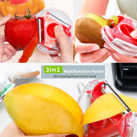 Multifunction Rotating Head Vegetable Peeler 12