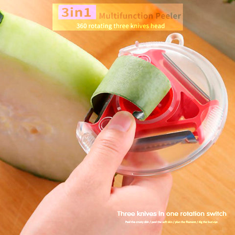 Multifunction Rotating Head Vegetable Peeler 4