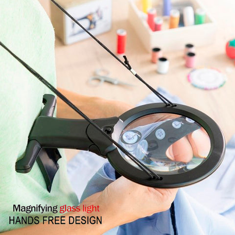 Multipurpose Hands Free LED Neck Magnifier Glass 2
