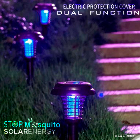 Solar Dual Function Bug Zapper Lawn Lamp 4