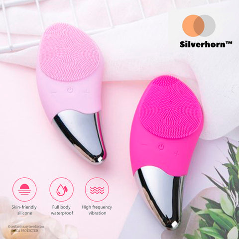 Sonic Silicone Facial Cleansing Brush 12a
