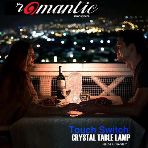 Touch Switch Crystal Romantic Table Lamp 11