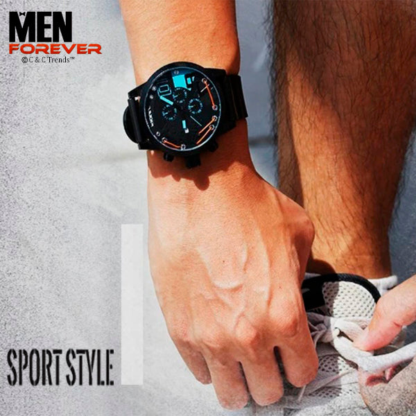 Waterproof Sport Silicone Multi-function timing Watch 1