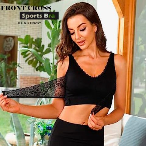 Wireless Front Cross Sport Bra (CROSSBRA™) 14