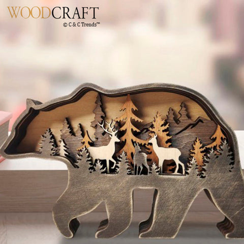 Wooden Multilayer Baltic Forest Home Decorating Craft 5a